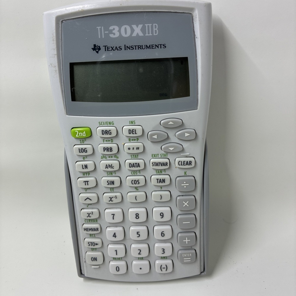 Texas Instruments TI-30XIIB White‎ Scientific Pocket Calculator TI-30X IIB Case